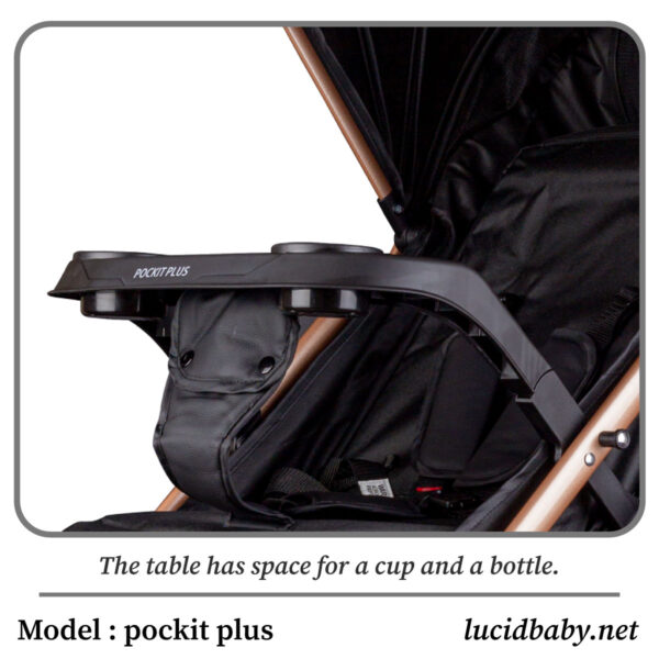 POCKIT PLUS - سترولر بيبى هاندل فاخره  مزوده بمظله وكفر من الجلد من لوسيد بيبى - موديل - Image 14