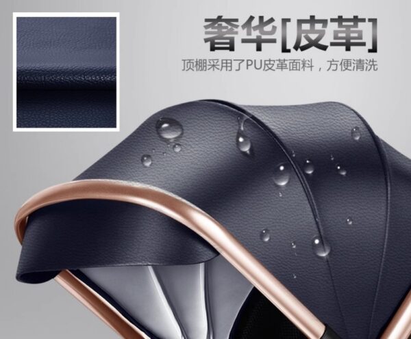 POCKIT PLUS - سترولر بيبى هاندل فاخره  مزوده بمظله وكفر من الجلد من لوسيد بيبى - موديل - Image 6