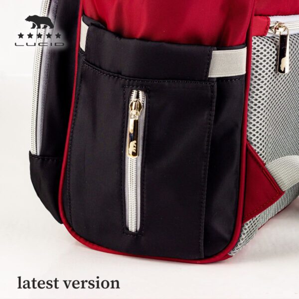 Custom LUCID USB Charging Multifunctional Waterproof Backpack Diaper Bag for Baby - Image 9