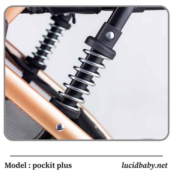 POCKIT PLUS - سترولر بيبى هاندل فاخره  مزوده بمظله وكفر من الجلد من لوسيد بيبى - موديل - Image 16